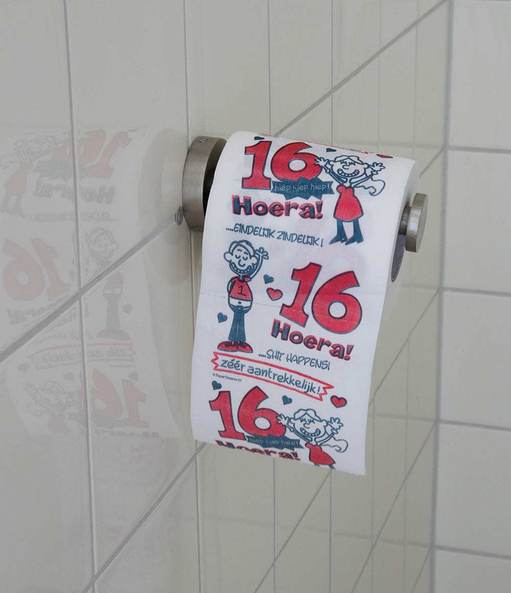 Toiletpapier 16 jaar