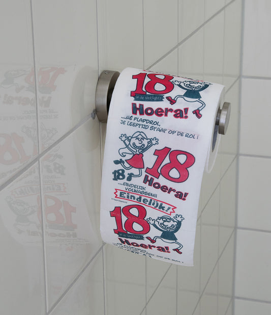 Toiletpapier 18 jaar