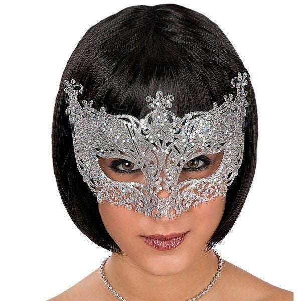 Oogmasker Zilver luxe