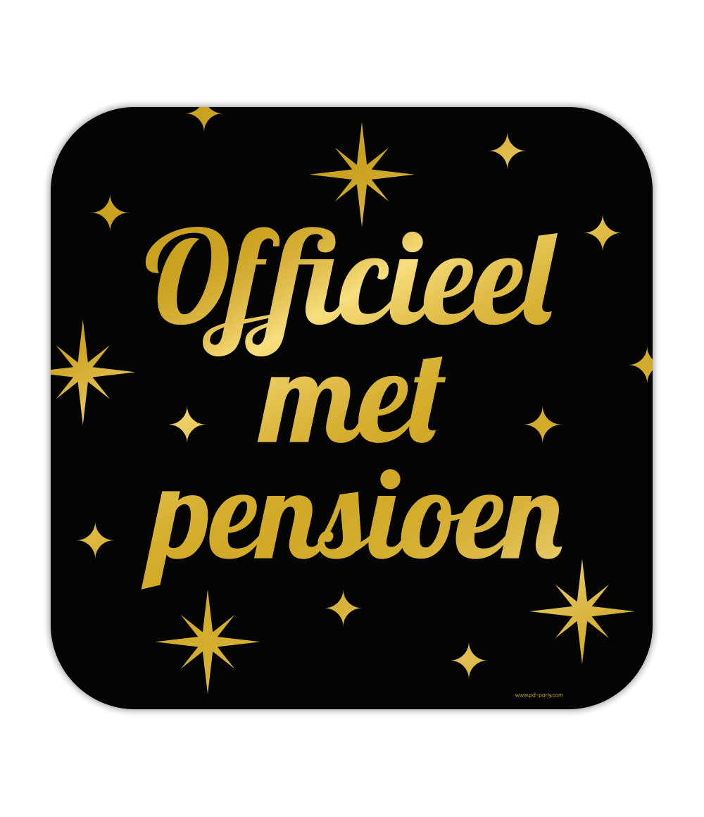 Huldeschild Classy Party Pensioen