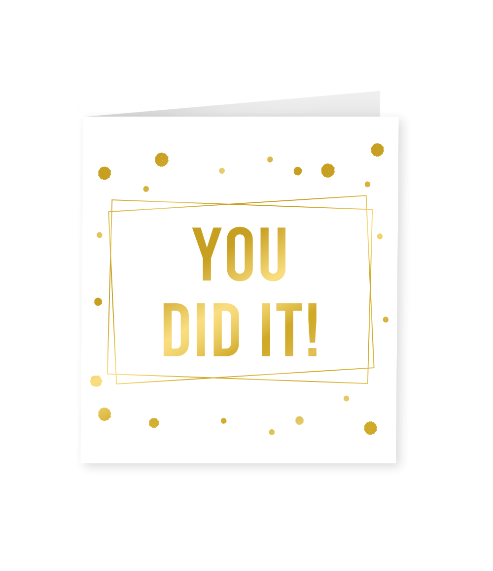 Wenskaart You did It