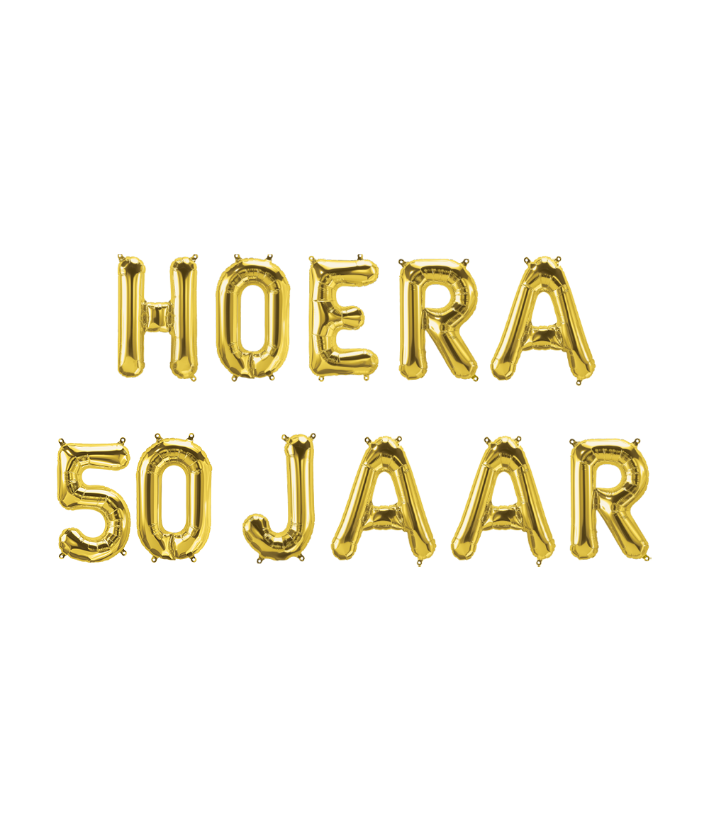 Folie ballon Kit Hoera 50 jaar