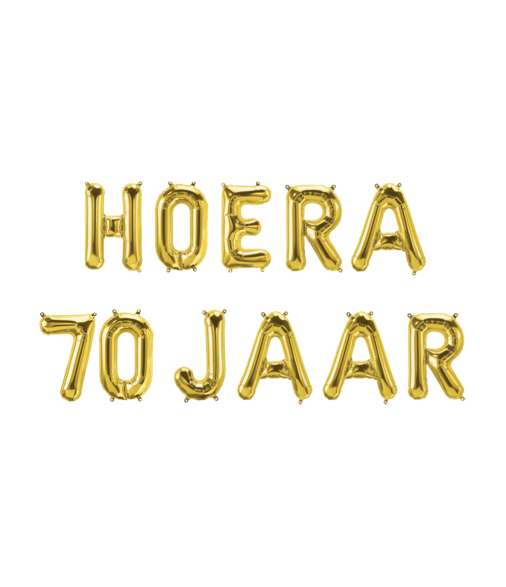Folie ballon Kit Hoera 70 jaar