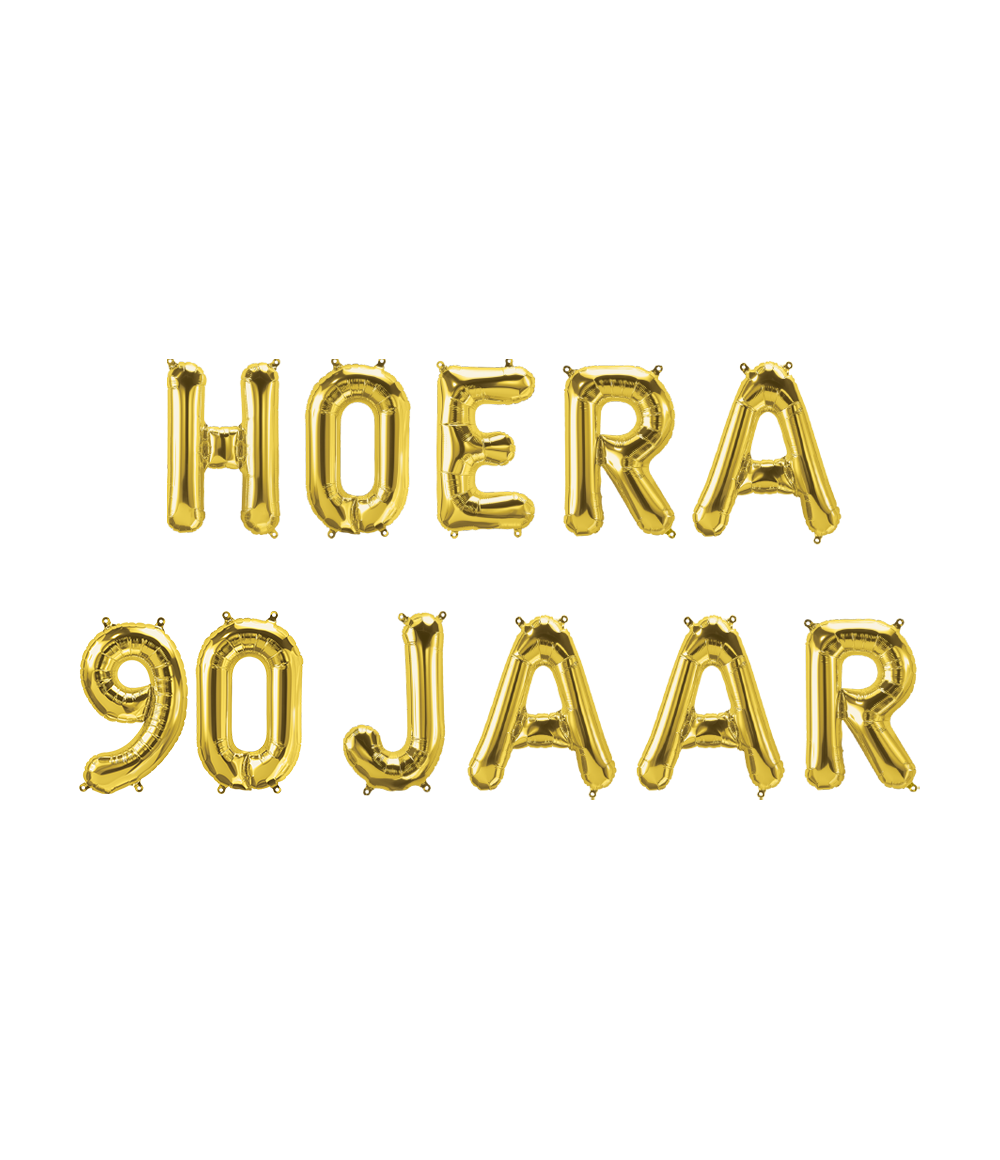 Folie ballon Kit Hoera 90 jaar