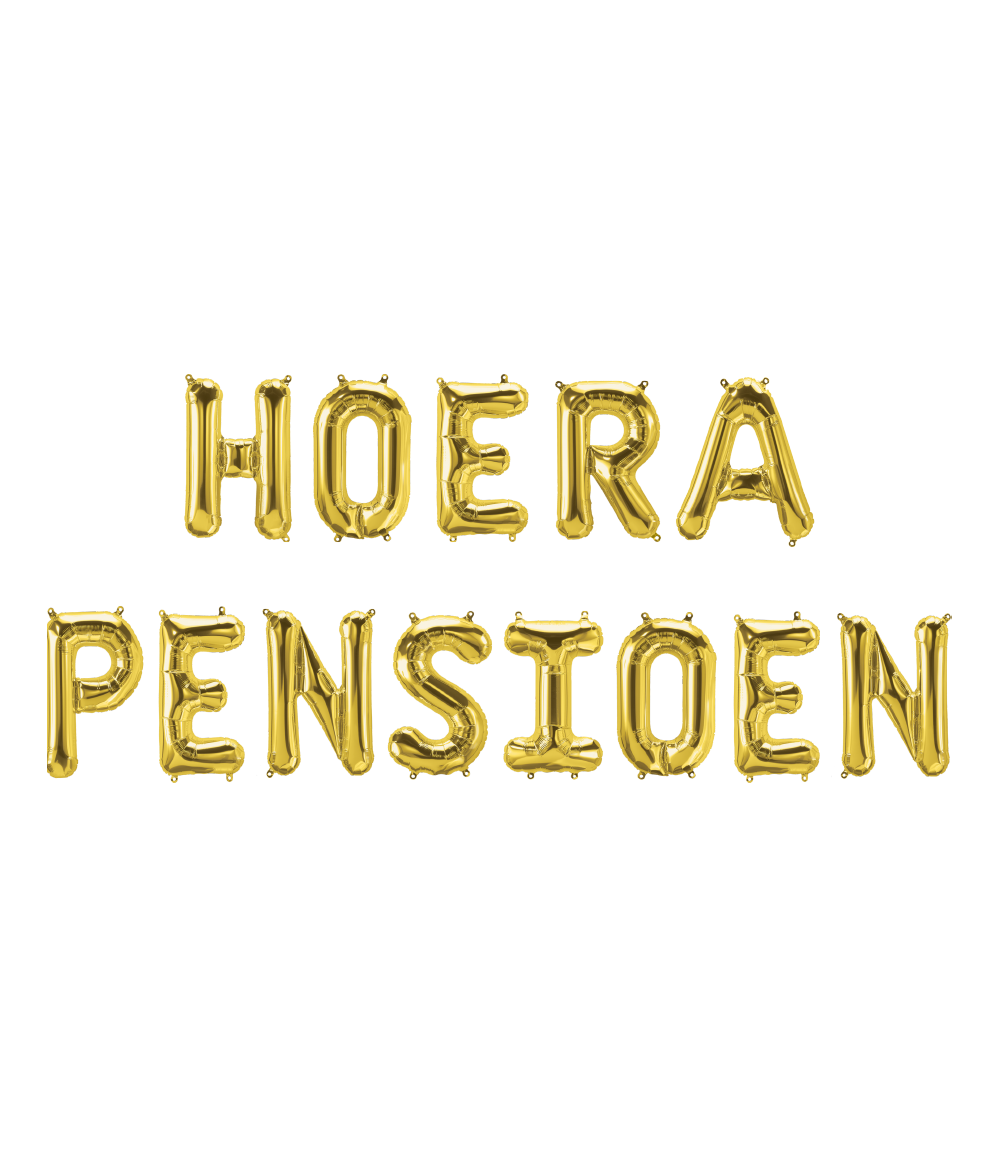 Folie ballon Kit Hoera Pensioen