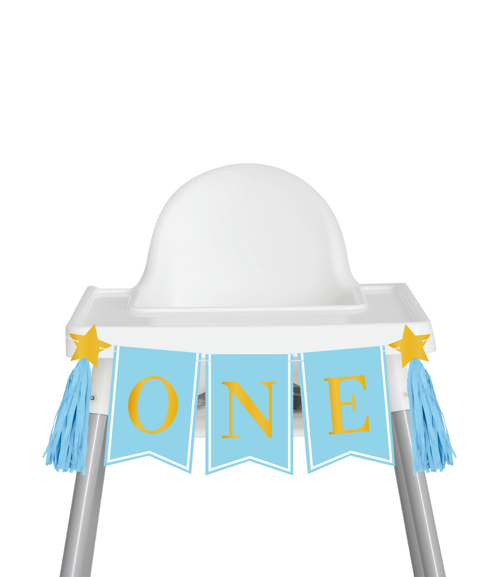 Stoel Banner First Birthday Boy