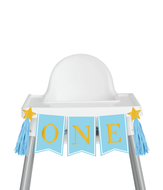 Stoel Banner First Birthday Boy