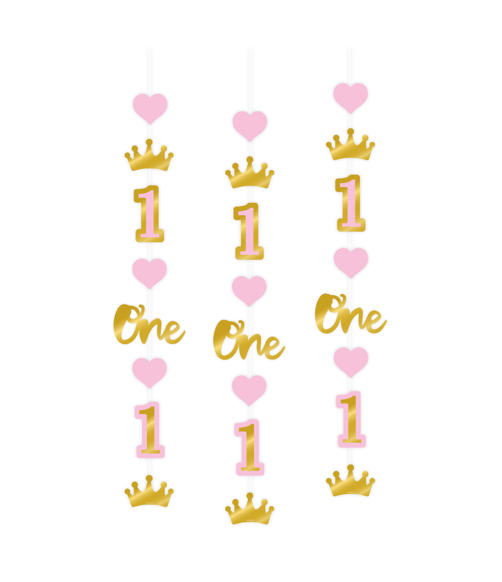 Hang Decoratie First Birthday Girl