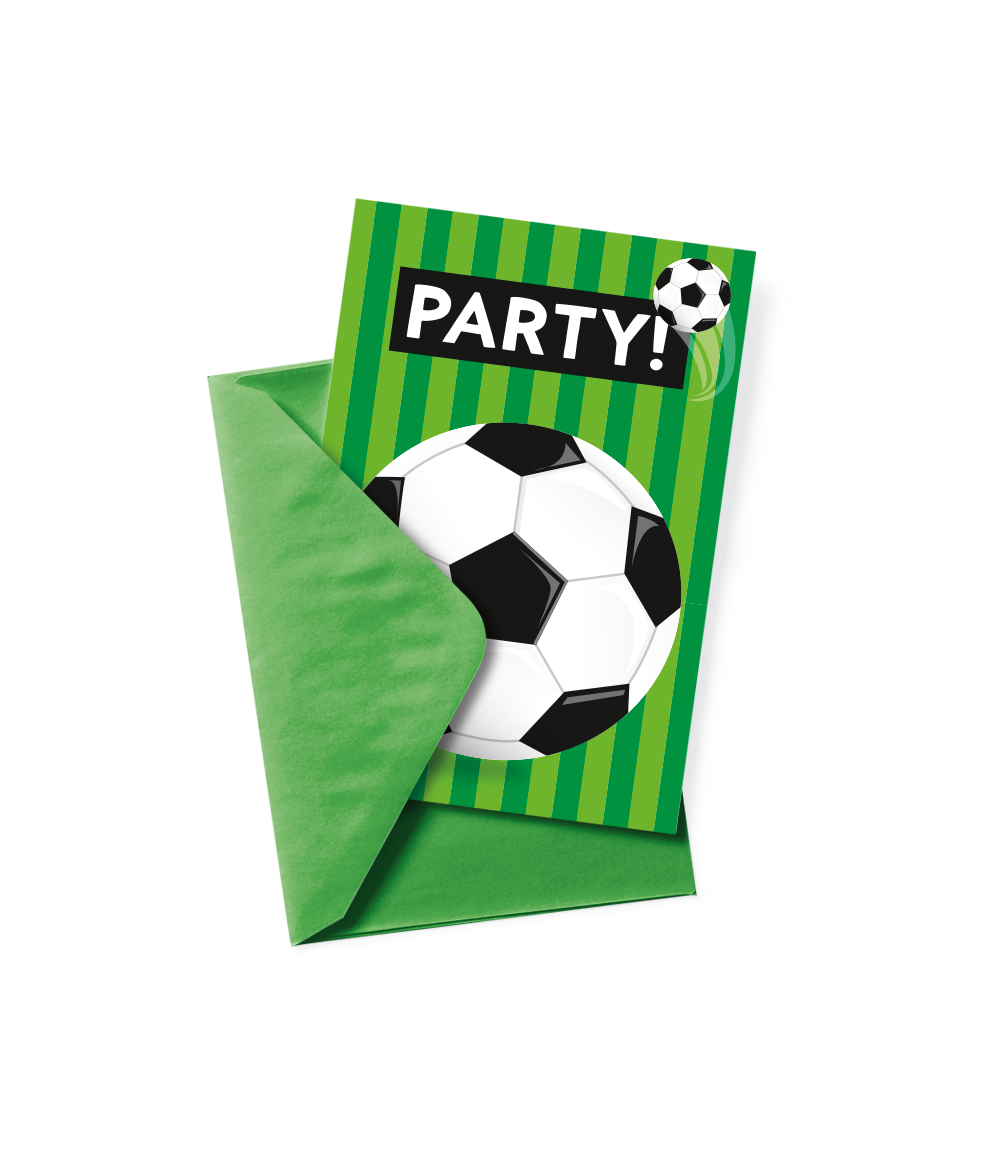 Uitnodigingskaarten Voetbal