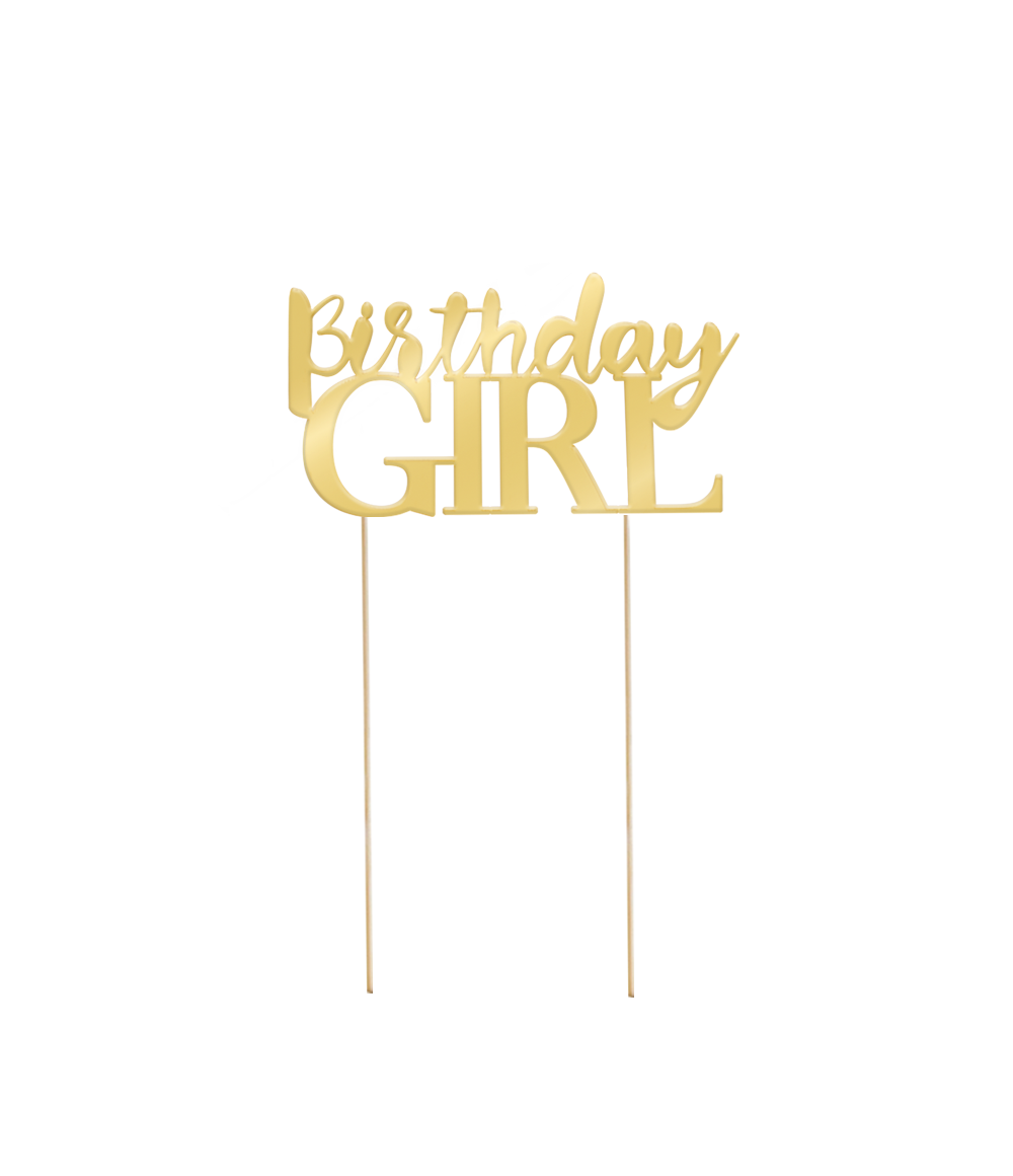 Taart topper Birthday Girl
