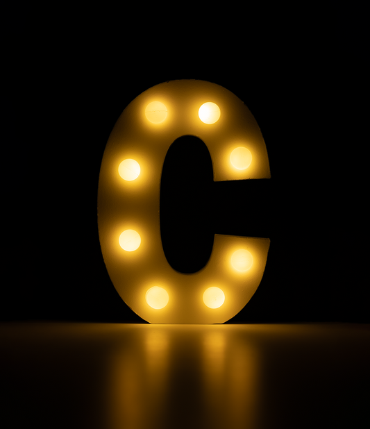 Licht Letter C