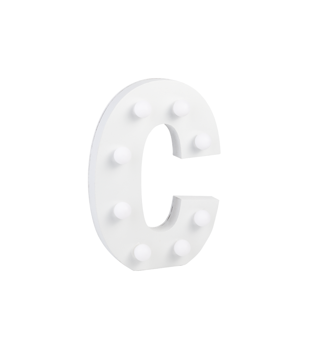 Licht Letter C