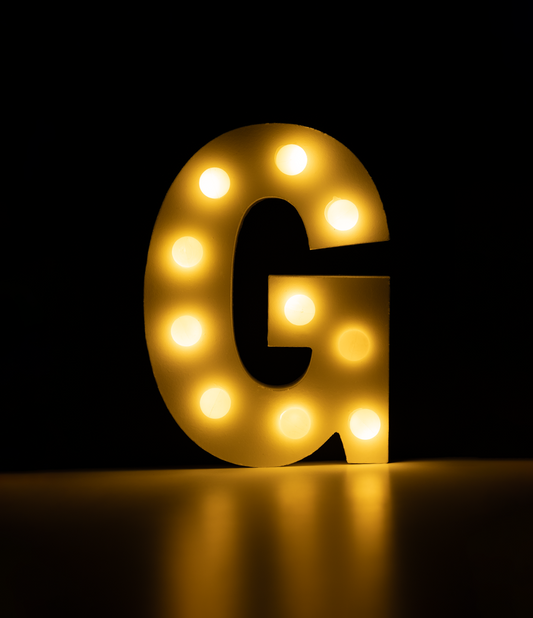 Licht Letter G