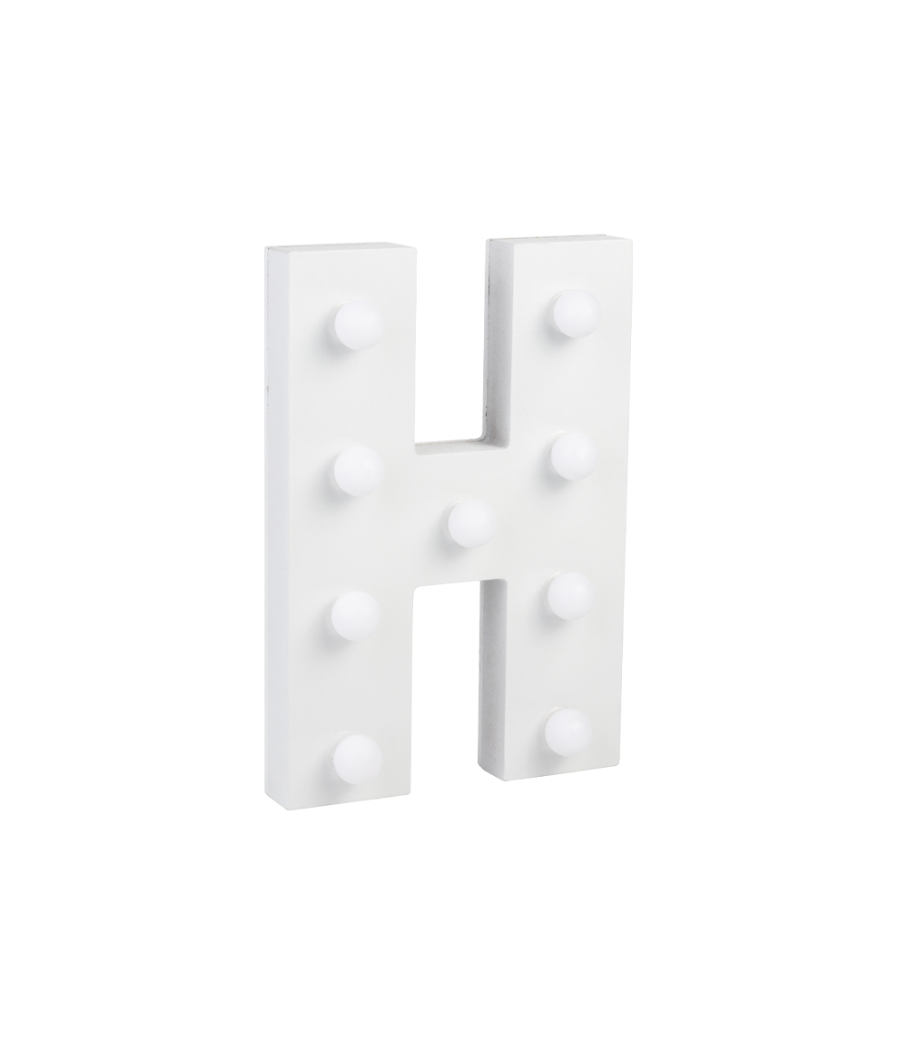 Licht Letter H