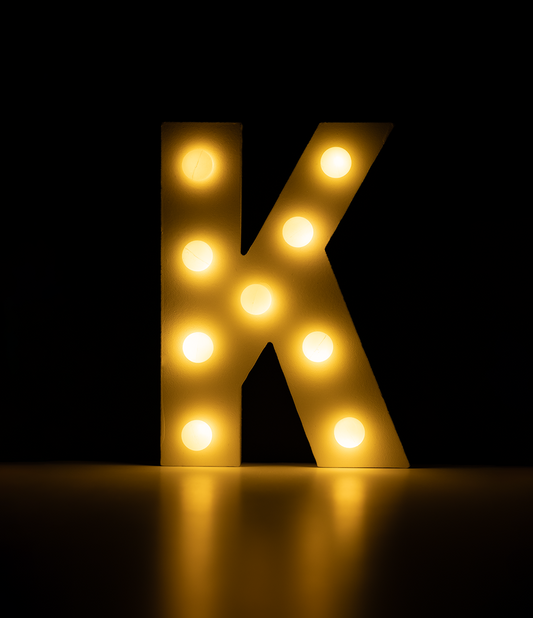 Licht Letter K