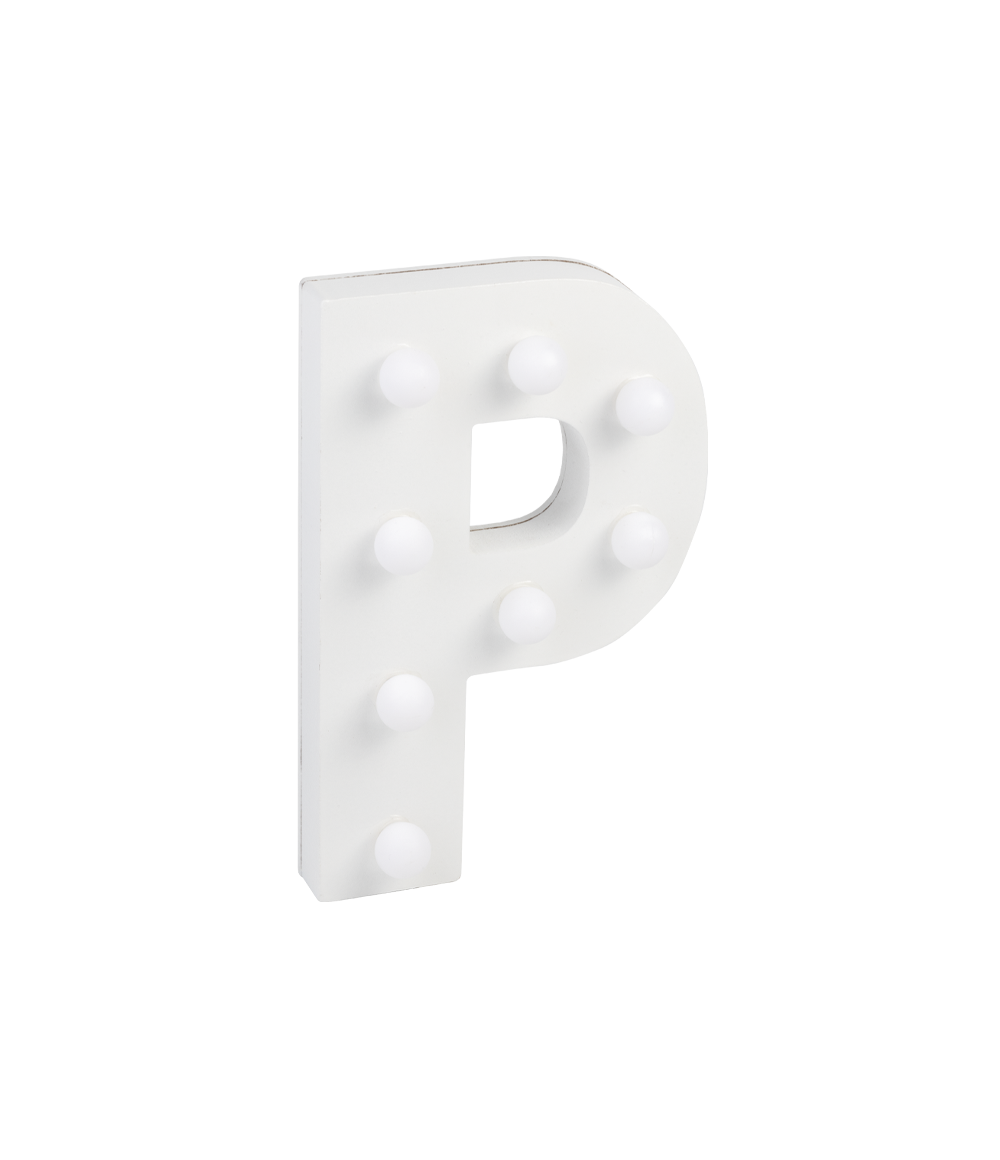 Licht Letter P