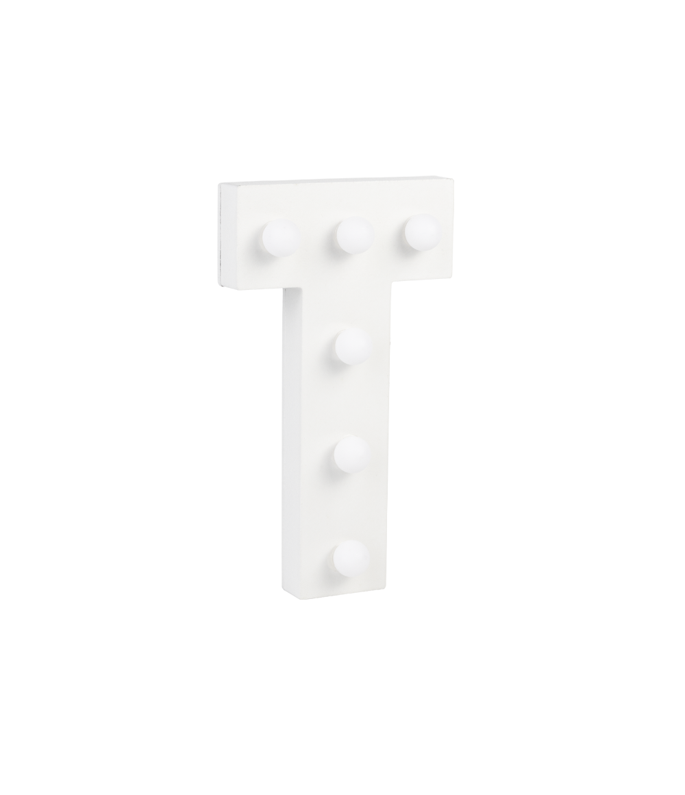 Licht Letter T