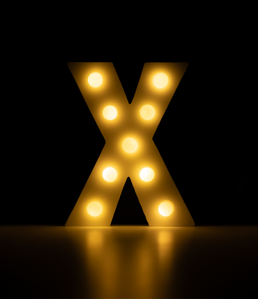 Licht Letter X