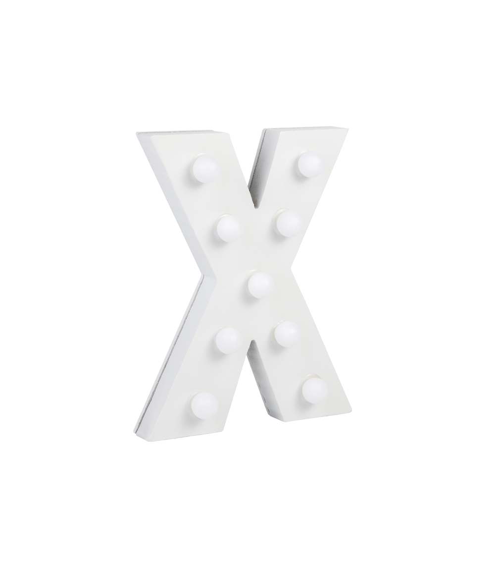 Licht Letter X