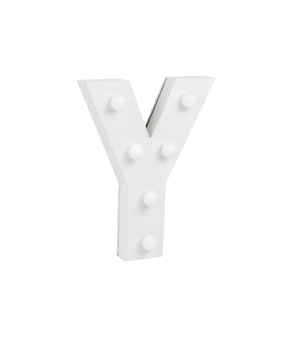 Licht Letter Y