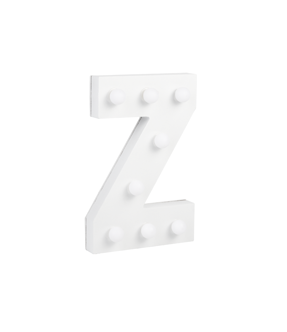 Licht Letter Z