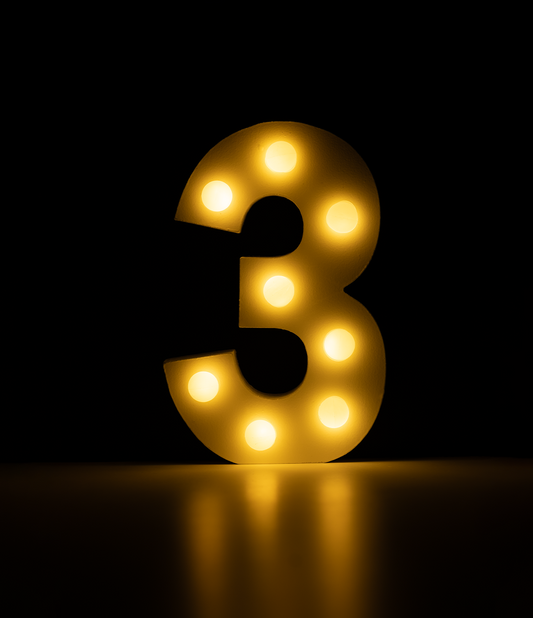 Licht Cijfer 3