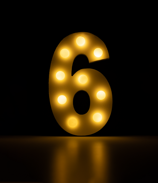 Licht Cijfer 6