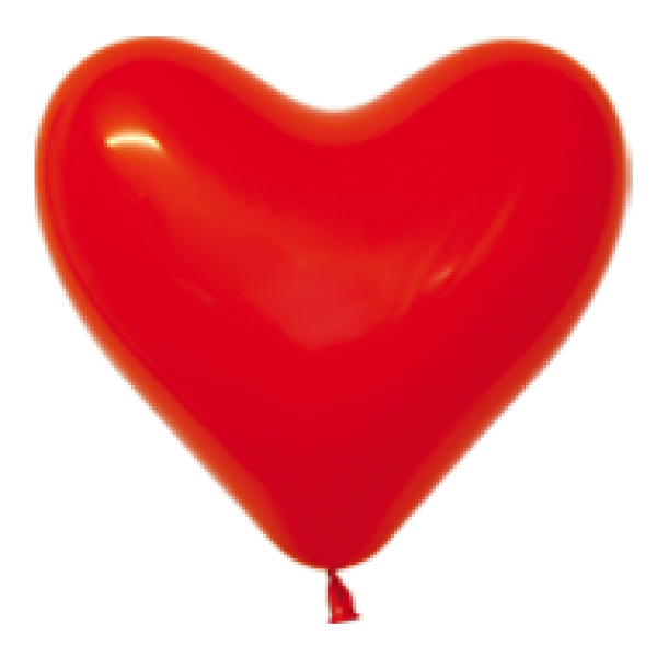 Hart Ballon rood 30 cm