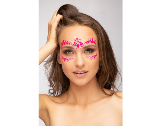 Face Jewels Pink neon UV