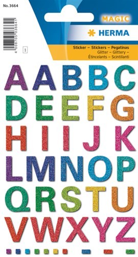 Plak Letters A-Z kleur