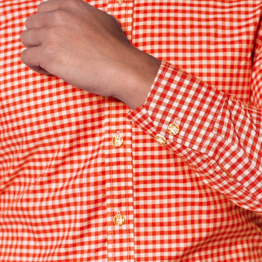 Oktoberfeest Blouse Oranje Wit