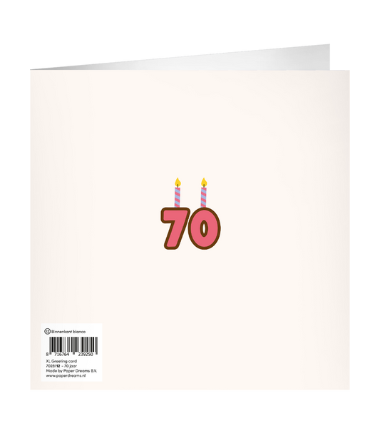 Grote Verjaardagskaart 70 jaar