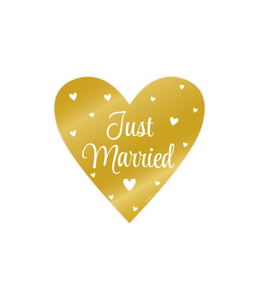 Decoratieschilden Just Married
