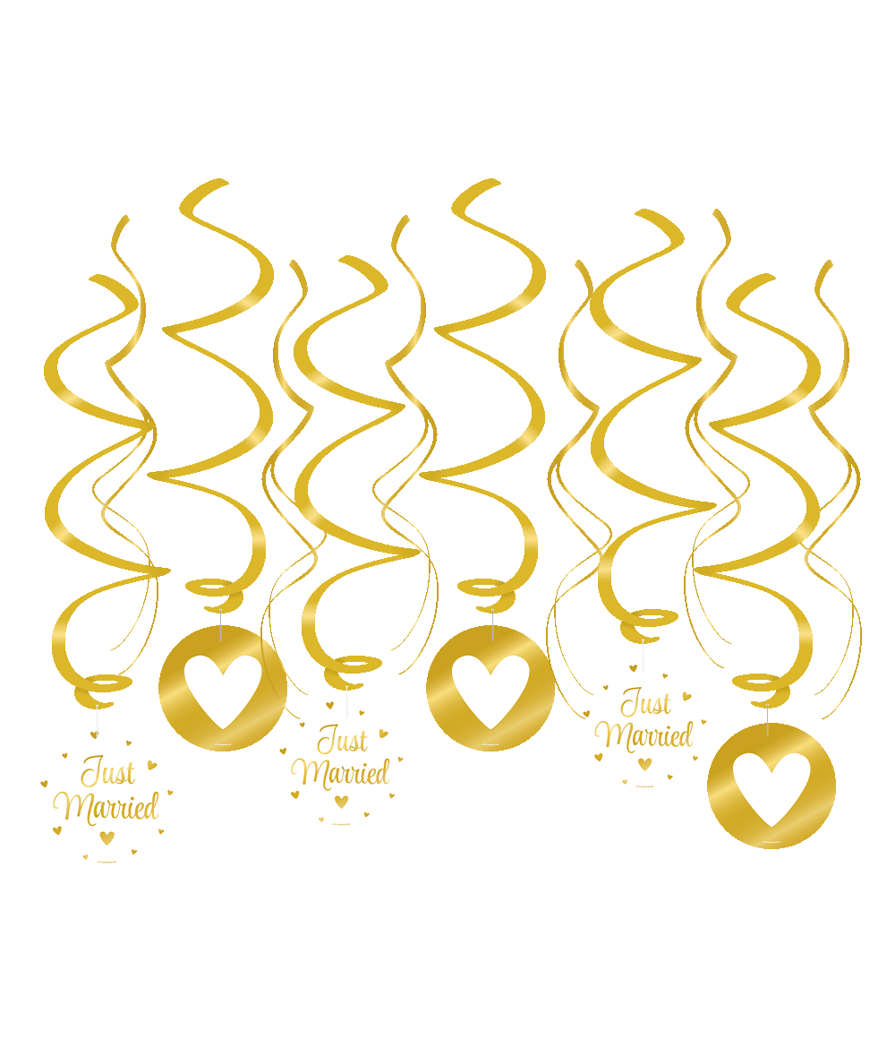 Swirl Decoratie Just Married