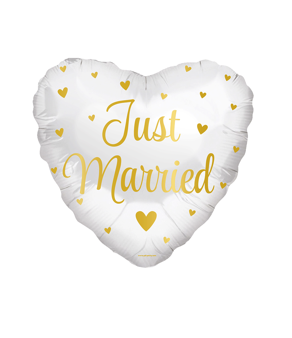 Folieballon Just Married