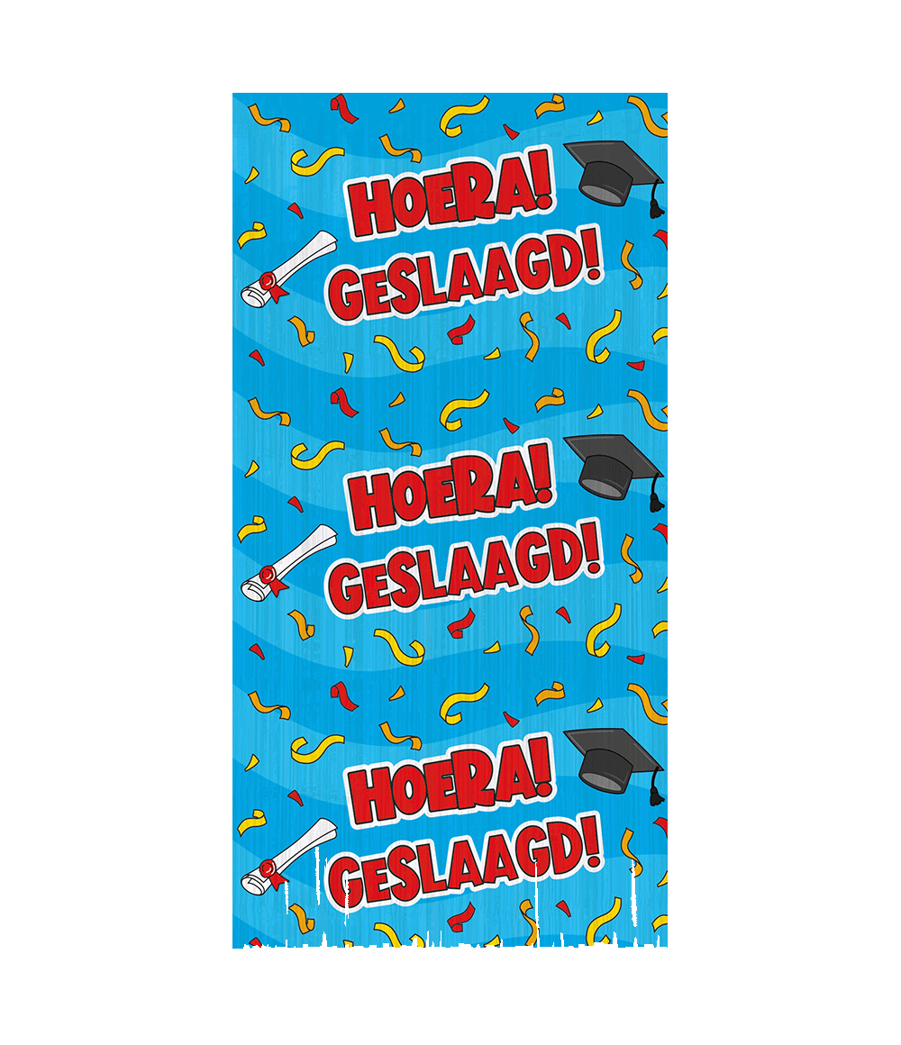 Deurgordijn Geslaagd