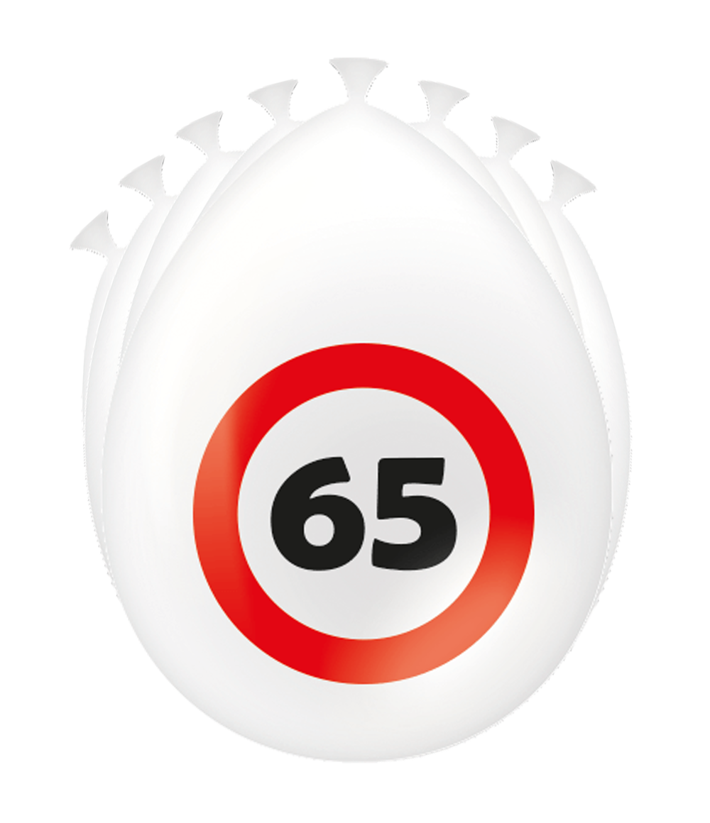 Ballonnen 65 jaar Verkeersbord