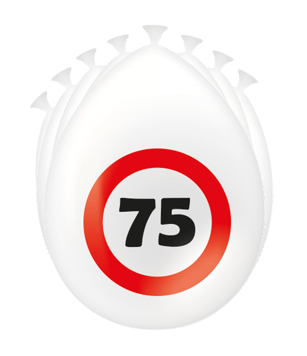 Ballonnen 75 jaar Verkeersbord