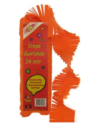 Slinger Crepe Oranje 24 meter