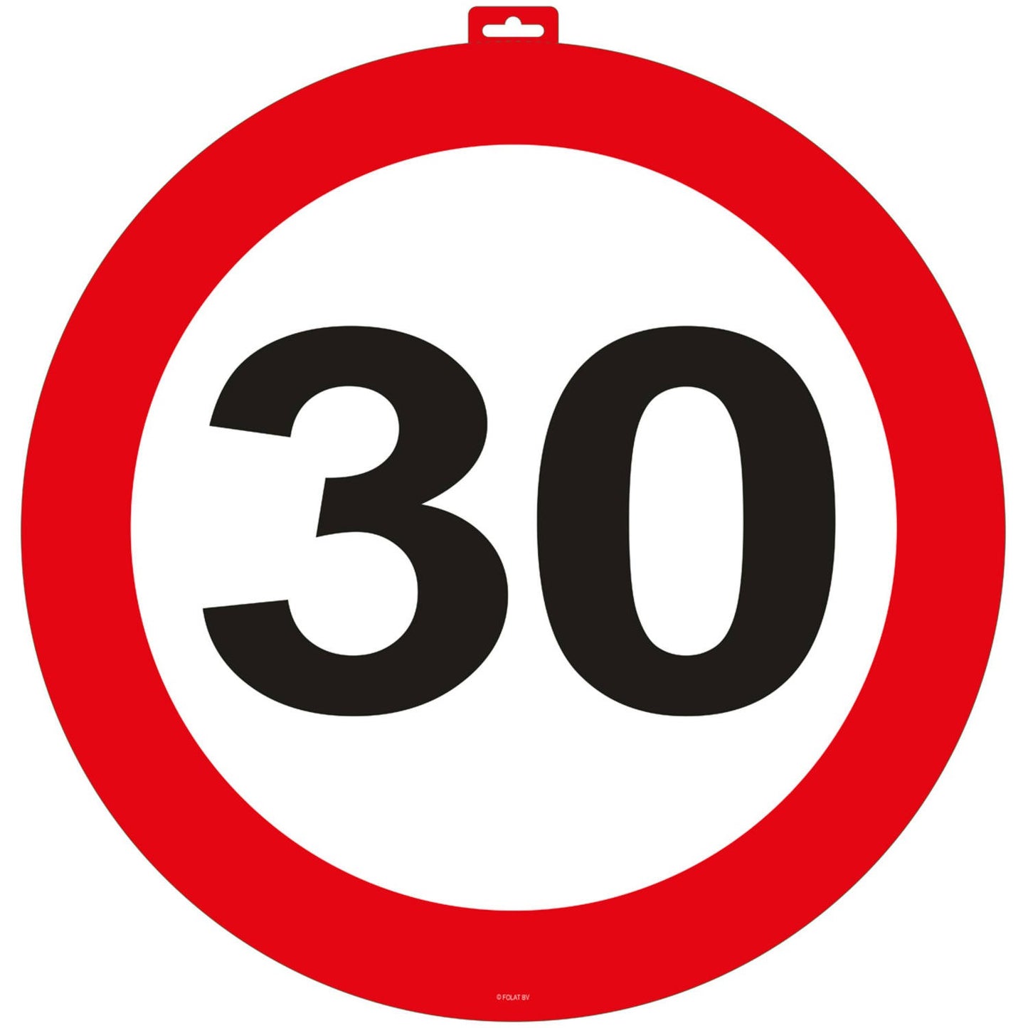 Verkeersbord 30 jaar Groot