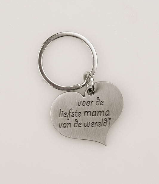 Hart sleutelhanger Mama