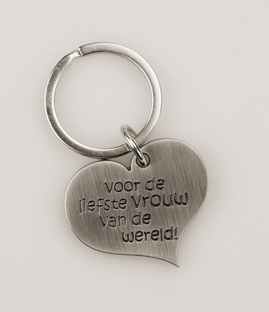 Hart sleutelhanger Vrouw