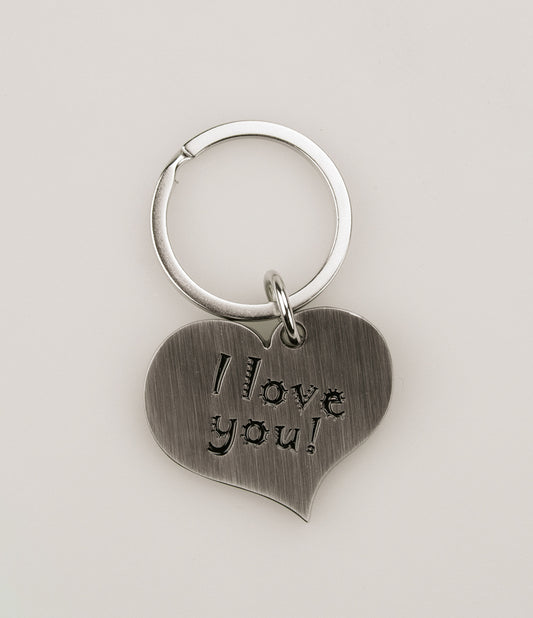 Hart sleutelhanger I Love you