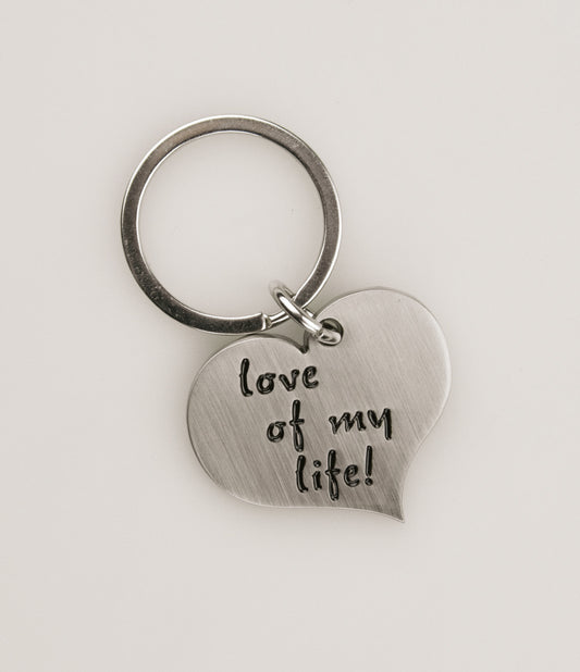 Hart sleutelhanger Love of my Life