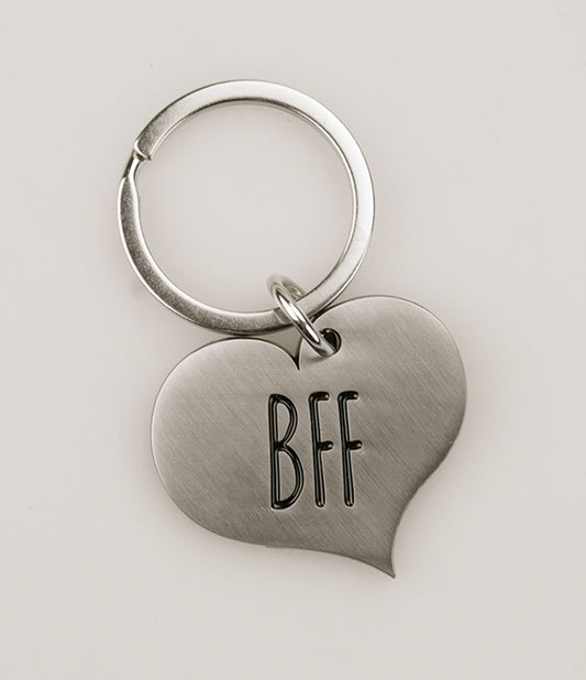 Hart sleutelhanger BFF