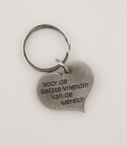 Hart sleutelhanger Vriendin