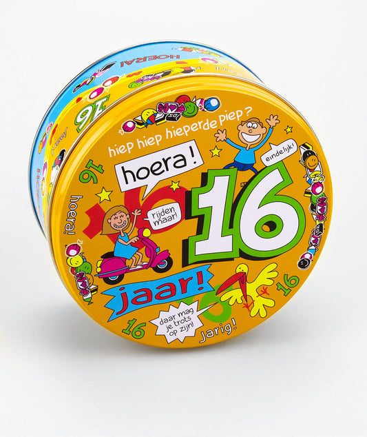 Snoeptrommel 16 jaar