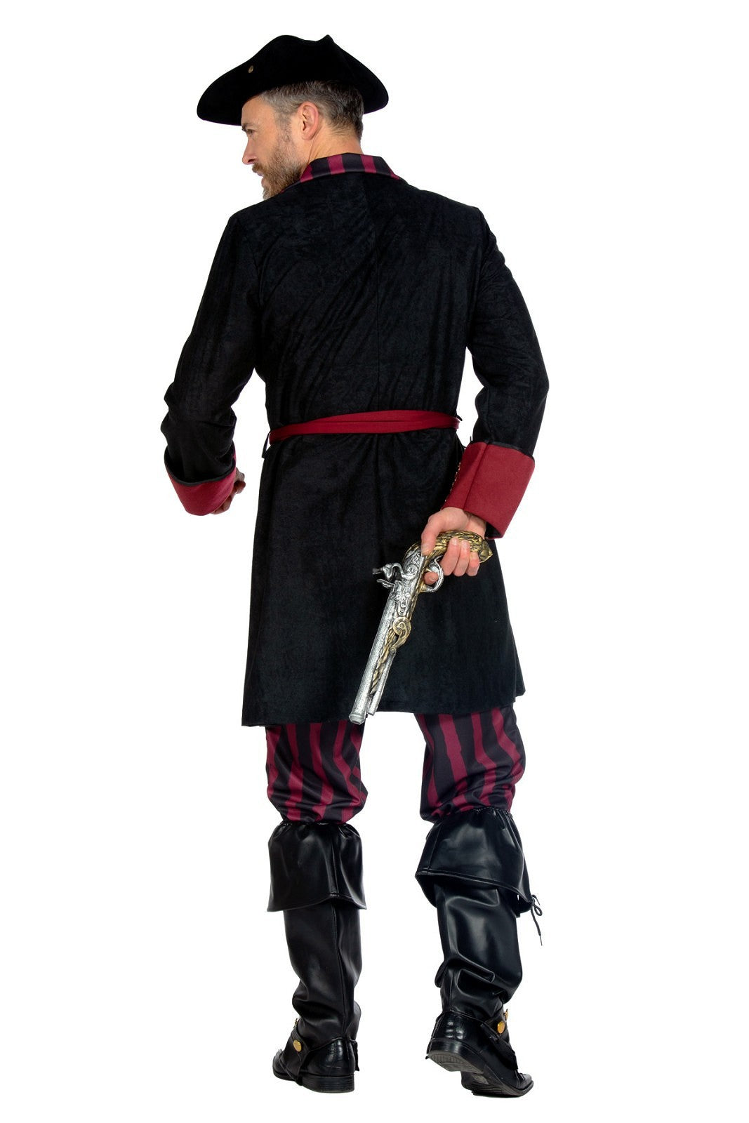 Piraat Outfit Burgundy Zwart