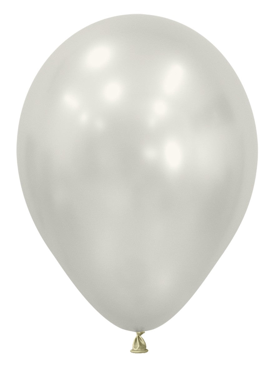 Ballon Silk Oyster White 30cm