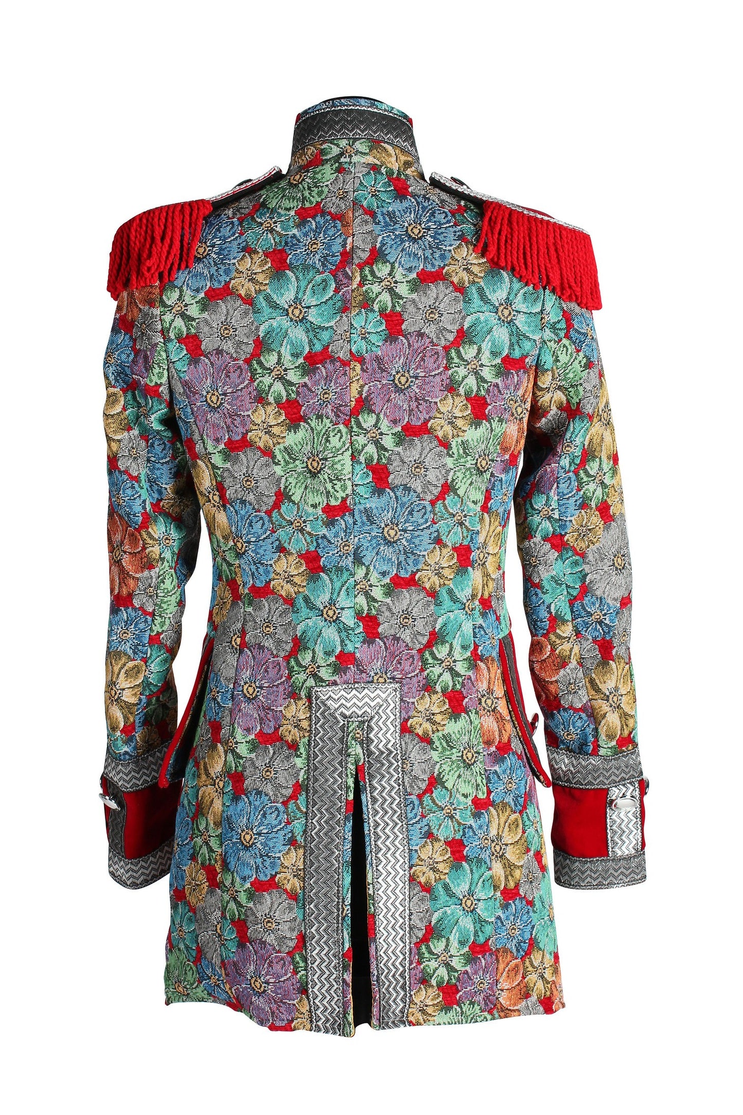 Jas Dame Rustic Flower rood